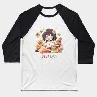 Oishii Anime Baseball T-Shirt